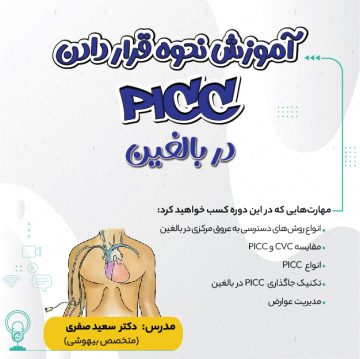 آموزش نحوه قرار دادن PICC در بالغین